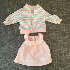 Battat Pink Striped Cover & Pink Tank - Fits 18" Dolls